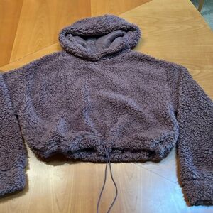 Active USA cropped fleece hoodie.